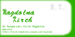 magdolna kirch business card